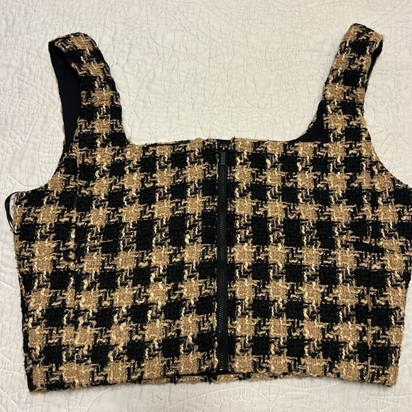 House of Harlow 1960 Black and Tan Tweed Ensemble - Picture 10 of 10